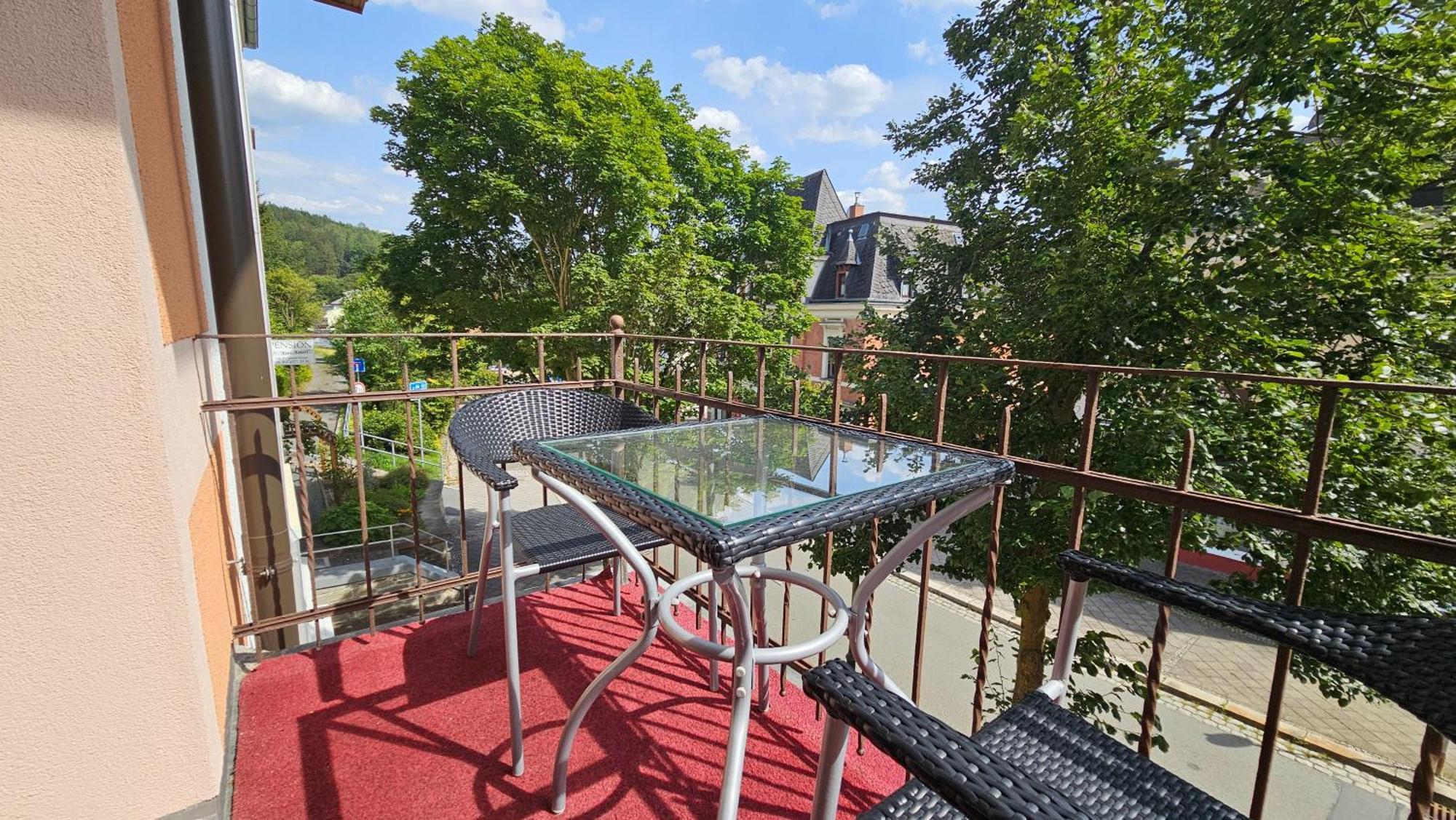 Pension Weisse Rose, Parkplatz, Fruehstueck, Wlan, Zentral Bad Elster Exterior foto